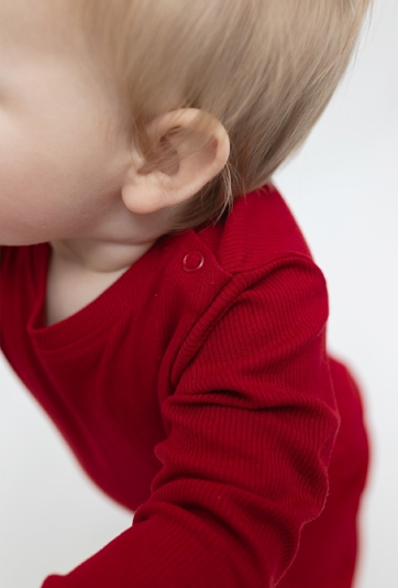 Czerwone body z długim rękawem