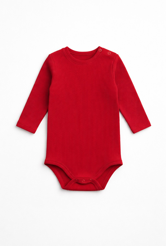 Czerwone body z długim rękawem