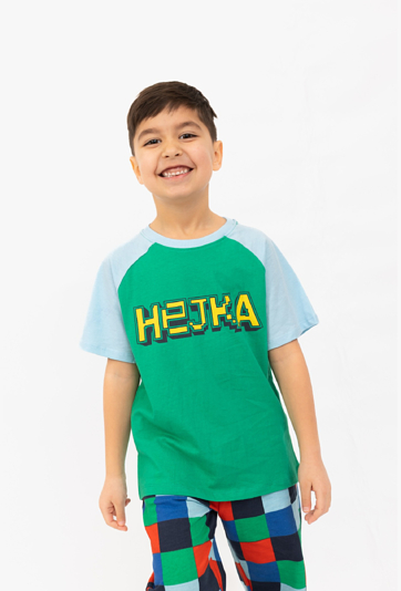 Koszulka chłopięca reglan z napisem