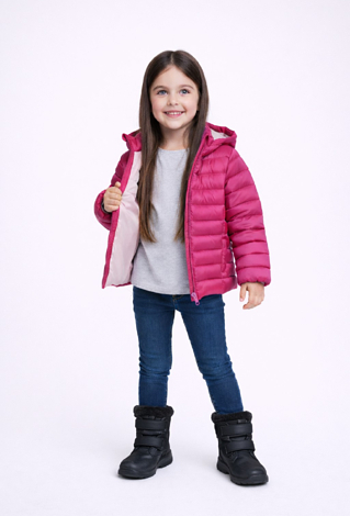 Różowa, lekka pikowana kurtka dla dziewczynki - Limited Edition