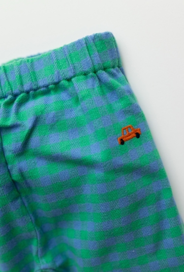 Niebieskie haremki chłopięce w kratkę – Limited Edition