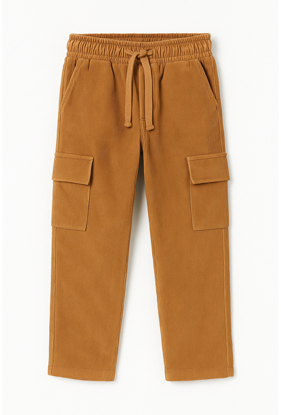 Spodnie chłopięce bojówki – sztruksowe