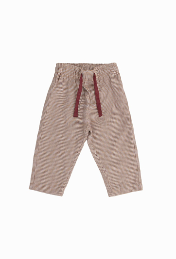 Spodnie chłopięce w kratkę – 100% bawełna.