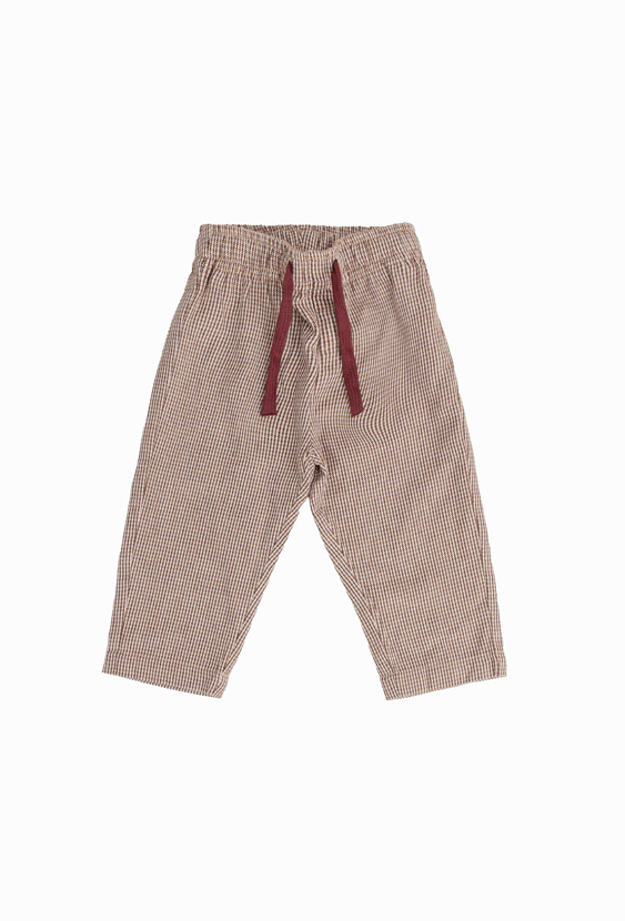 Spodnie chłopięce w kratkę – 100% bawełna.