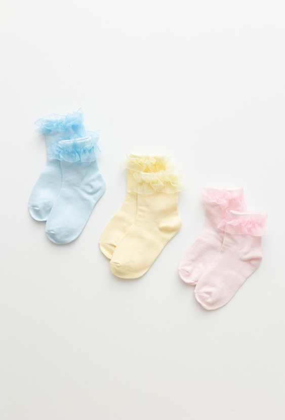 Skarpety dla dziewczynki -  3-pak