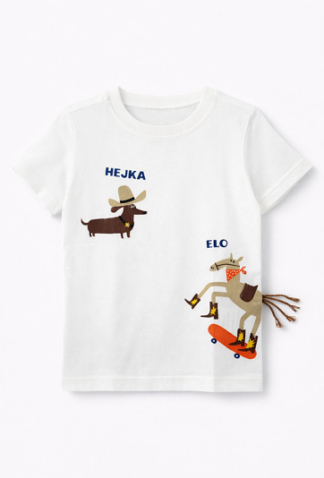 Koszulka chłopięca nadruk z elementem 3D