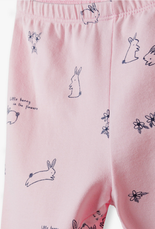 Legginsy niemowlęce w króliczki