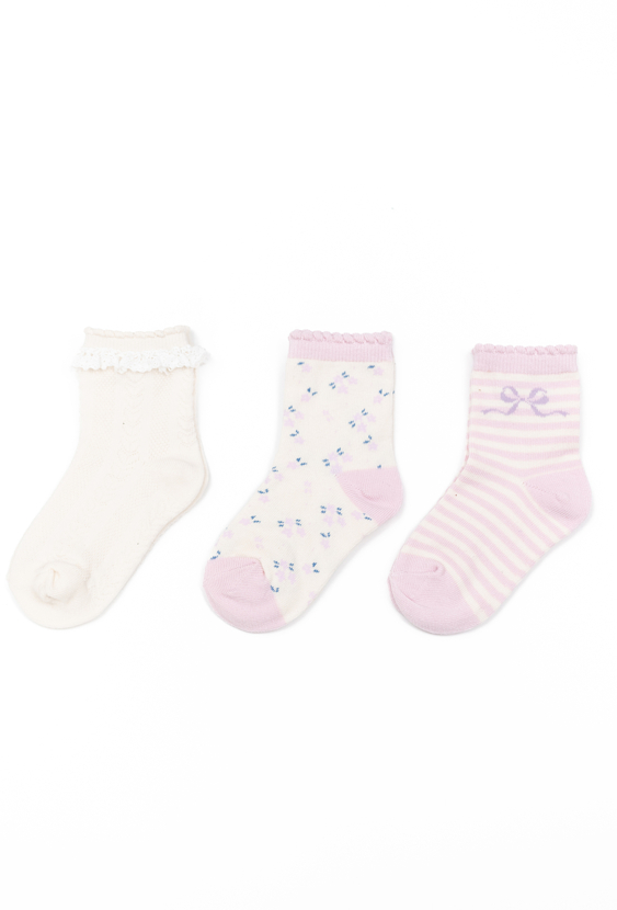Skarpetki dziewczęce - 3-pak