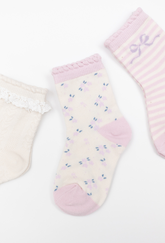 Skarpetki dziewczęce - 3-pak