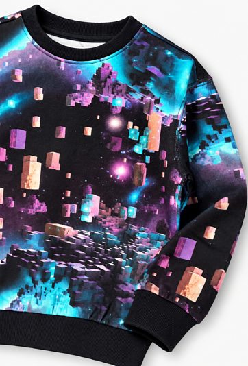Bluza z nadrukiem kosmicznym