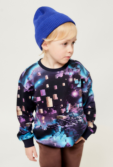 Bluza z nadrukiem kosmicznym