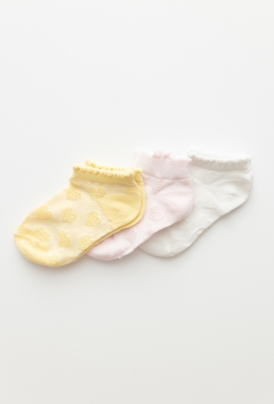 3 pary dziewczęcych stopek