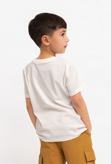 Koszulka chłopięca - miś wędkarz