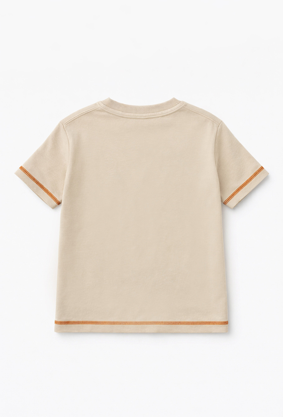 T-shirt chłopięcy z malowanym dinozaurem