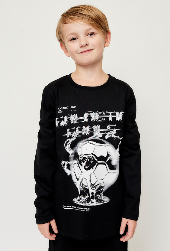 Bluzka z długim rękawem i nadrukiem