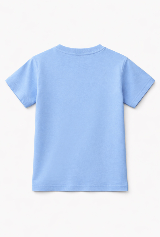 Koszulka chłopięca comfort z dinozaurem i wulkanem