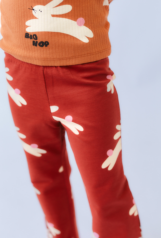 Spodnie flare w króliczki – Limited Edition