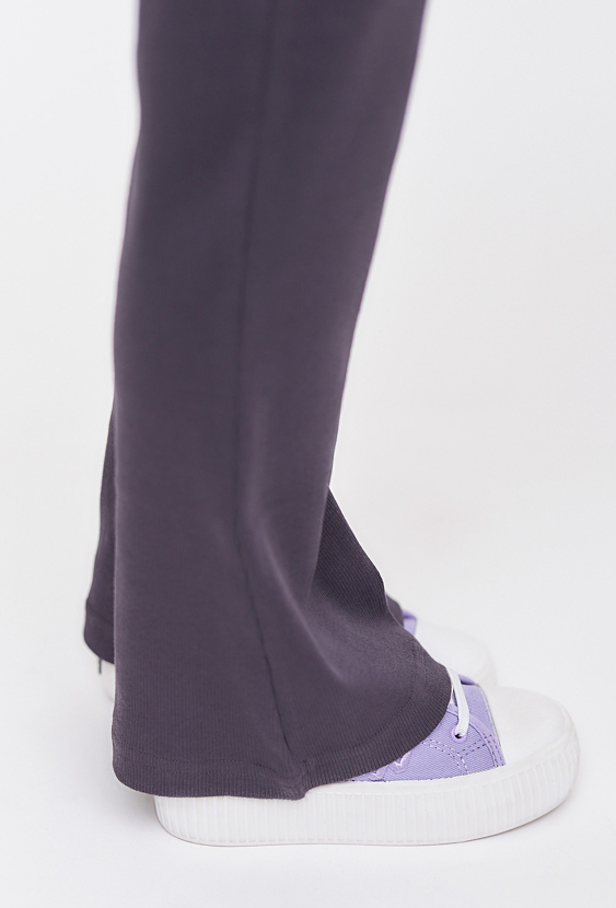 Spodnie dla dziewczynki - flare - szare - 5.10.15.