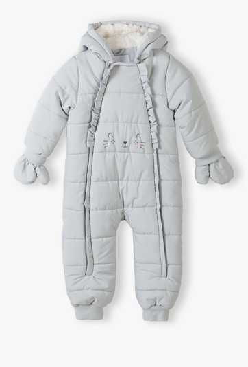 Kombinezon na zimę dla niemowlaka - szary - 5.10.15.