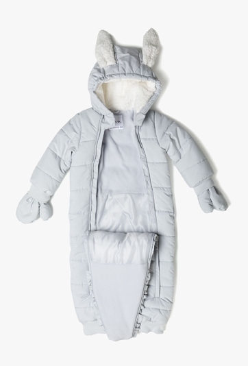 Kombinezon na zimę dla niemowlaka - szary - 5.10.15.