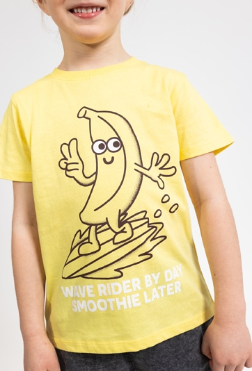 Koszulka z nadrukiem banana dla chłopca