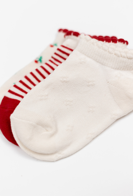 Skarpety dla dziewczynki - 3-pak