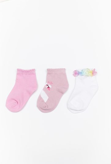 3-pak - skarpetki dziewczęce