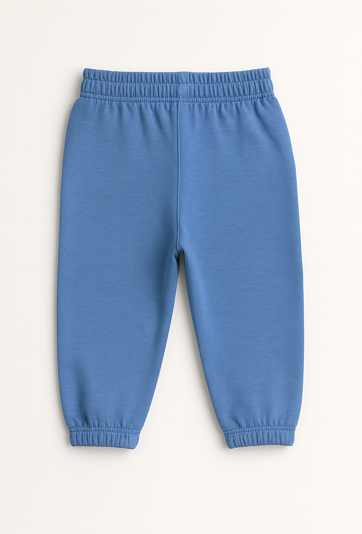 Niebieskie spodnie dresowe baggy - wzmocnione kolana