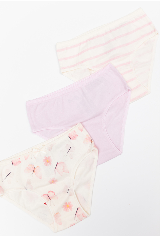 Majtki bawełniane dla dziewczynki - 3-pak