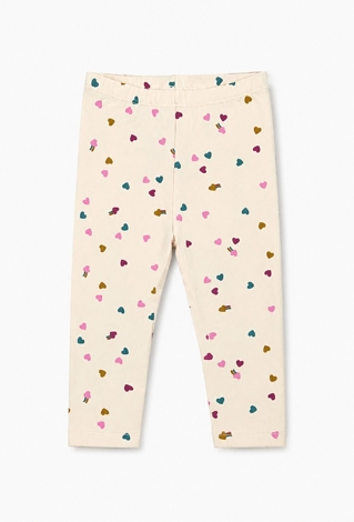 Legginsy niemowlęce w kolorowe serduszka