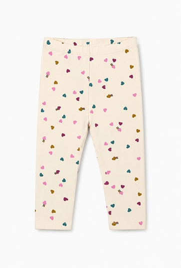 Legginsy niemowlęce w kolorowe serduszka