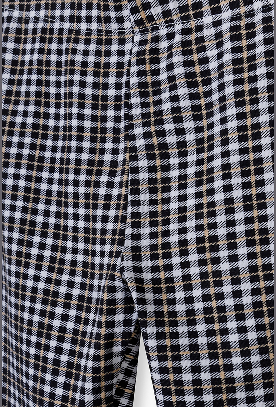 Legginsy dla dziewczynki w kratkę