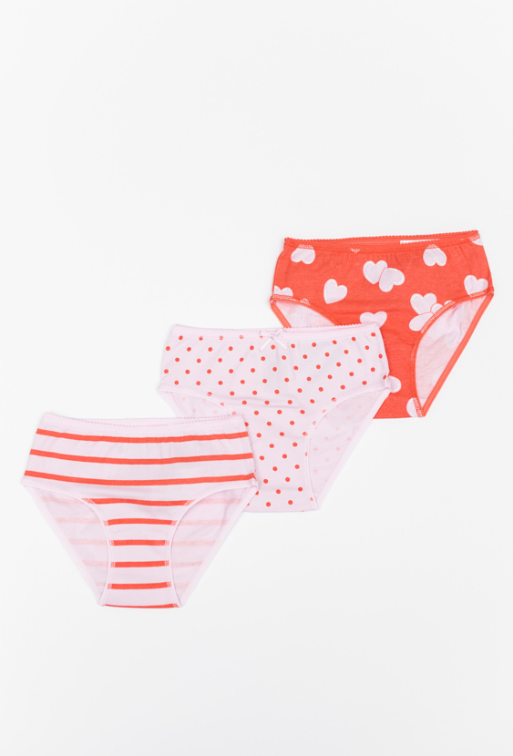 Bawełniane majtki dziewczęce 3-pak