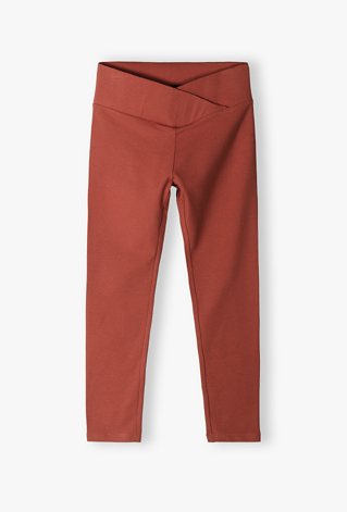 Legginsy dla dziewczynki z szerokim pasem