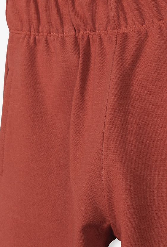 Spodnie dresowe dla dziewczynki - dzianinowe