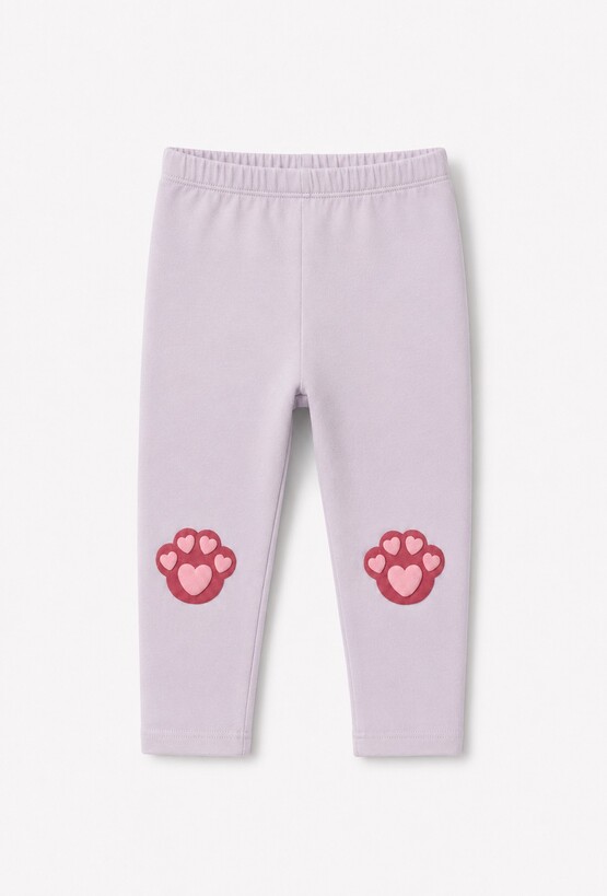 Legginsy niemowlęce z nadrukiem łapek