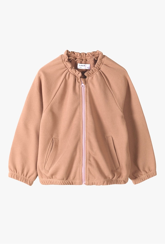 Brązowa rozsuwana bluza dresowa dla dziewczynki - 5.10.15.