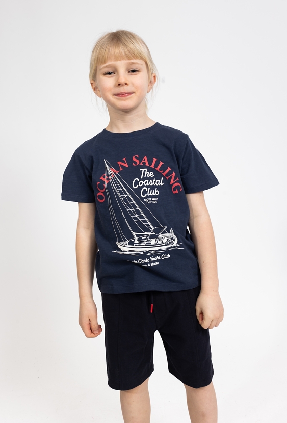 Koszulka chłopięca z nadrukiem żaglówki