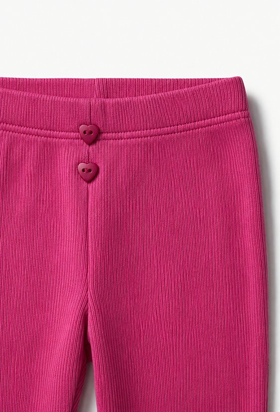 Legginsy niemowlęce typu flare prążkowane