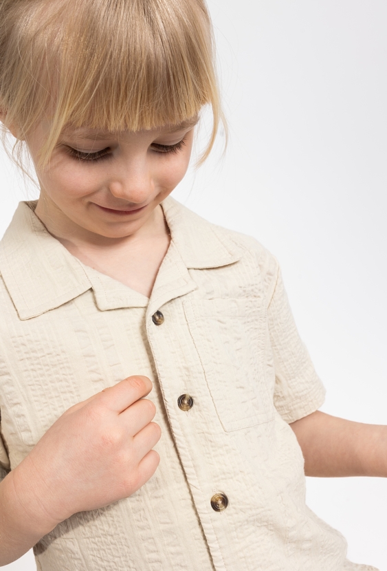 Koszula chłopięca z krótkim rękawem