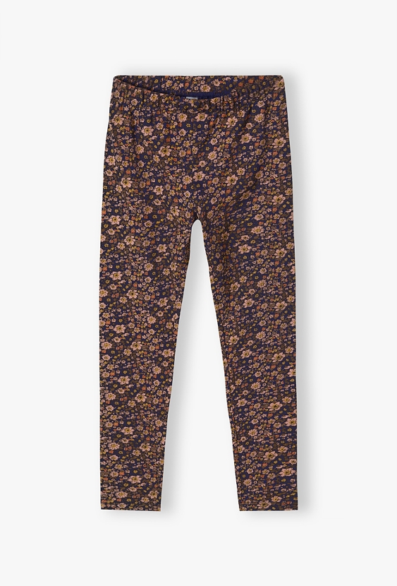 Legginsy dla dziewczynki w kwiaty