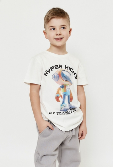 T- shirt chłopięcy z nadrukiem robota