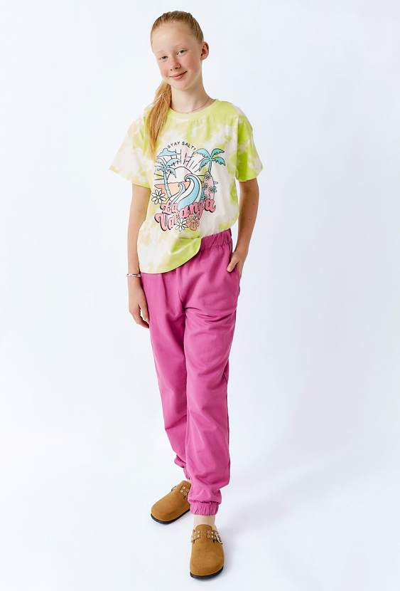 Różowe spodnie dresowe dla dziewczynki