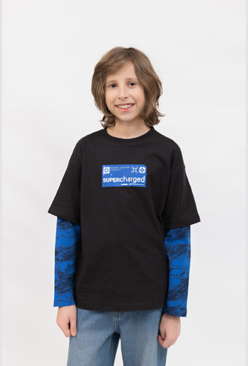 Bluzka chłopięca z długim rękawem