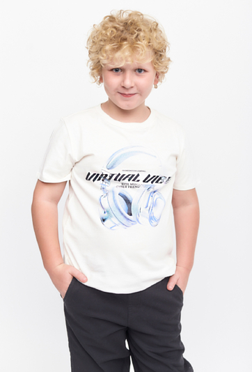 T-shirt dla chłopca - Virtual Vibes - Lincoln&Sharks