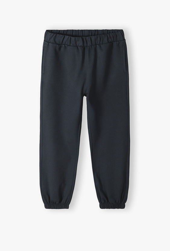 Czarne spodnie dresowe dziewczęce - Lincoln&Sharks