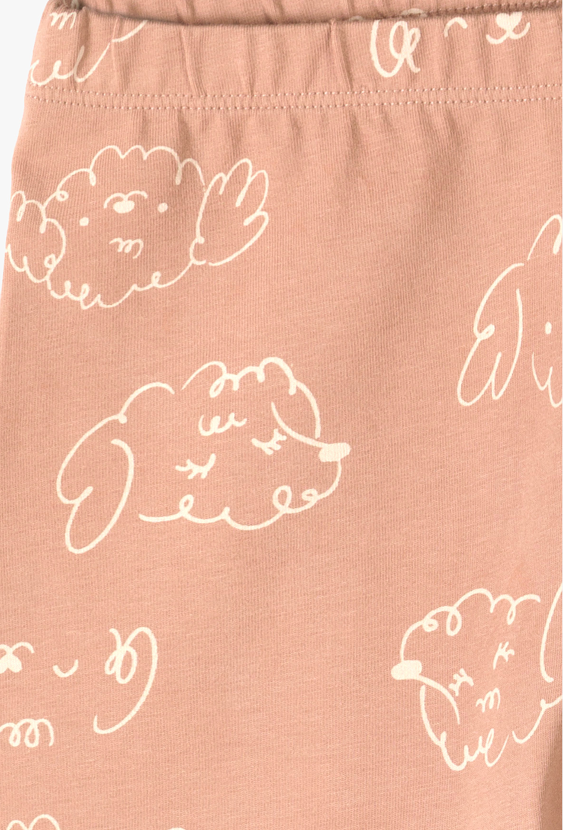 Legginsy dziewczęce w pieski