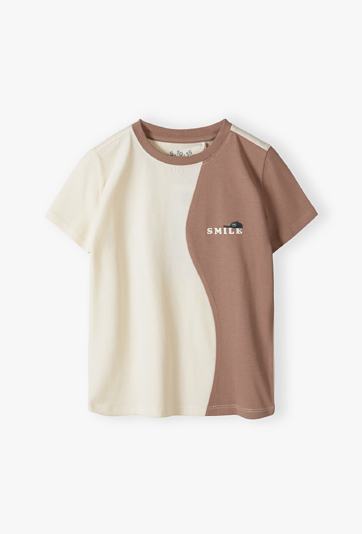 T-shirt chłopięcy „SMILE”