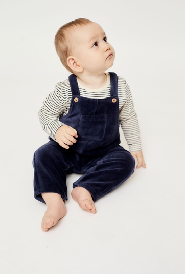 Komplet dla niemowlaka - bluzka i spodnie ogrodniczki