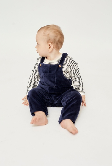 Komplet dla niemowlaka - bluzka i spodnie ogrodniczki